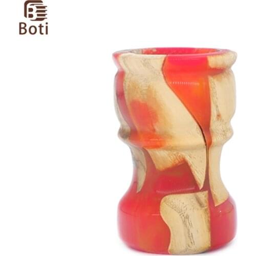 Boti Brush-Orange Resin Classic Stable Wood Shaving Brush Handle Beard Care Products Men Beard Cleaning Tool Beard Pen