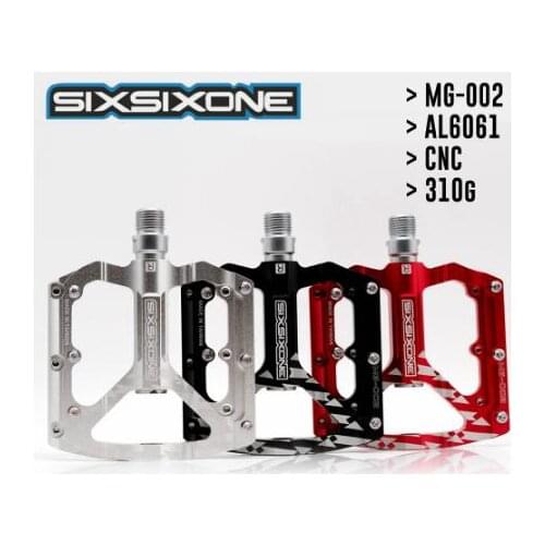 SIXSIXONE MG-02 Mountain Bike Pedals Cycling Aluminium Alloy MTB Pedal, a pair 310g