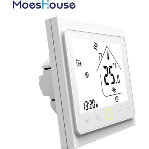Thermostat Temperature control LCD Touch Screen Backlight for Electrical Heating 16A Weekly Programmable