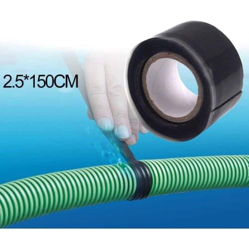 2.5x150cm Universal Super Strong Fiber Waterproof Silicone Tape Self-adhesive Stop Leaks Seal Repair Tape Self Fusing Wire Tape