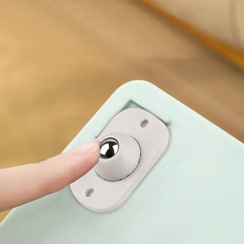 360 Degrees Rotatable Ball Pulley Concealable Swivel Wheel Furniture Storage Box Roller Self Casters Universal Pulley