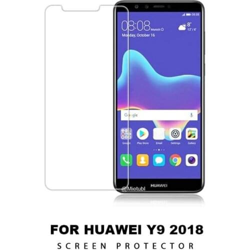 Tempered Glass Screen Protector Film for Huawei Y9 2018 FLA-LX1 FLA-LX2 FLA-LX3 FLA-AL20 AL00 LA10 Enjoy 8 Plus glass film