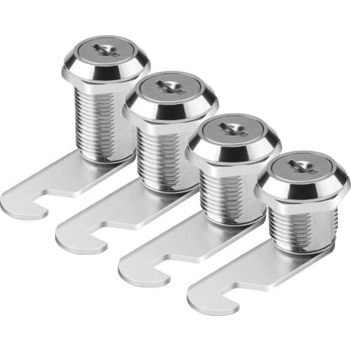 4 Size Security Drawer Cam Lock Cylinder Door Mailbox Cabinet Tool Box Lock 2 Keys Hardware Locks 16mm 20mm 25mm 30mm