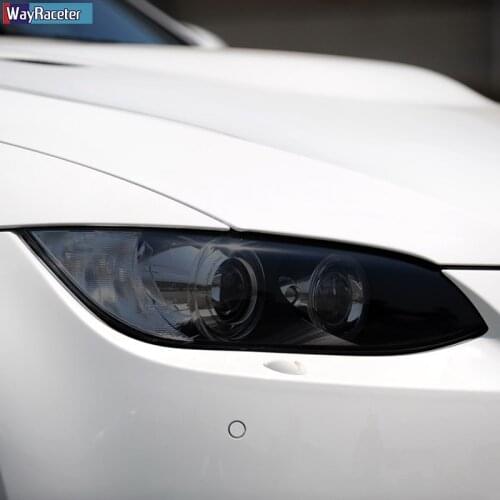 2 Pcs Car Headlight Protective Film Transparent Smoked Black TPU Sticker For BMW M3 E90 E92 E93 2007-2013 GTS CRT Accessories