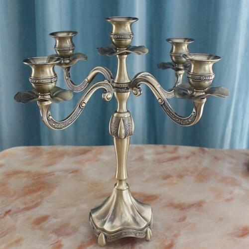 Gold Candle Holders For Wedding Centerpieces Candelabra Lanterne Metal Porta Velas Chandelier Mariage Menorah Moroccan Style 594