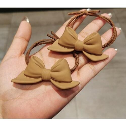 1pcs Children Girls Bow Hair Ties Rope High Quality Elastic Hair Bands Headbands Toddlers Pigtail Holder Kids Hair Accessories