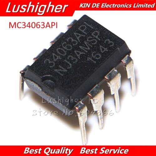 10PCS MC34063 MC34063API DIP8 MC34063AP1 DIP 34063API New Original