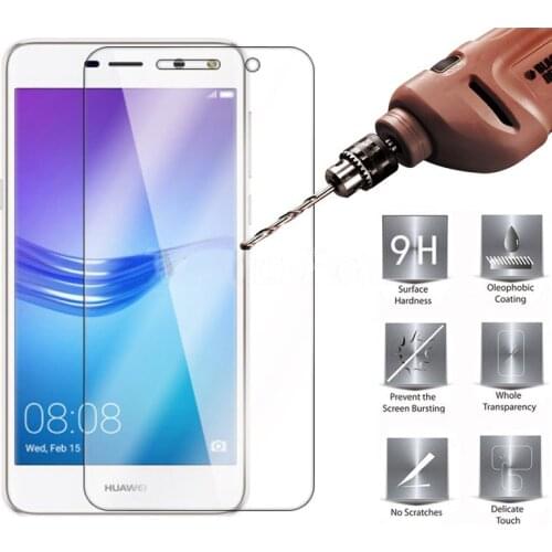2.5D 0.26mm 9H Premium Tempered Glass For Huawei Y6 2017 Screen Protector Toughened protective film For Huawei Y6 2017 Glass