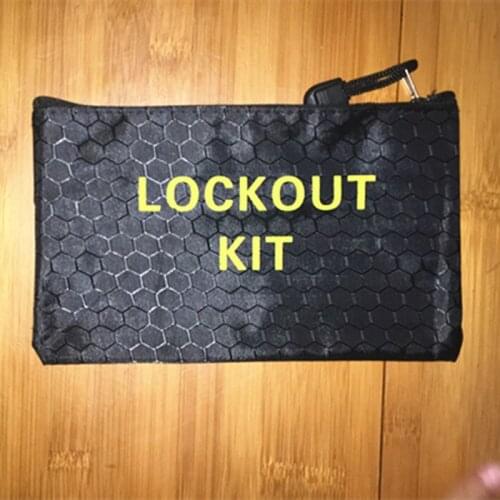 5pcs/lot lockout kit bag, tool bag , Multi-Purpose zip bag 20*12.5cm