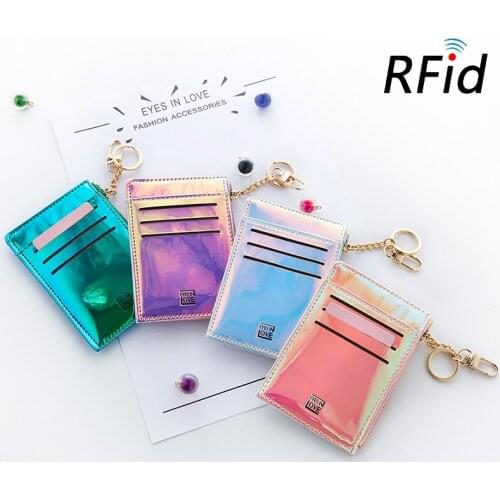 Anreisha cardholder Reflective laser fashion Card package for women female Coin Purse Ultra-thin mini large capacity JY917-6