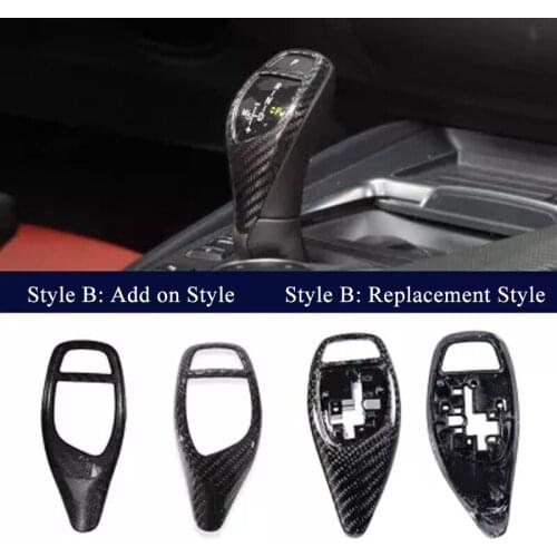 For BMW F20 F22 F21 F30 F32 F33 F36 F06 F12 F13 X5 F15 X6 F16 M-Sport Carbon Fiber Steering Wheel Trim & Carbon Gear Knob Cover