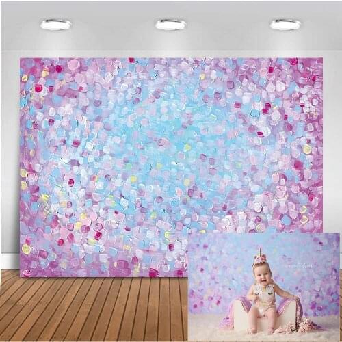 Art oil painting photography backdrop purple petal newborn kids portrait photography studio purple floral background for photo