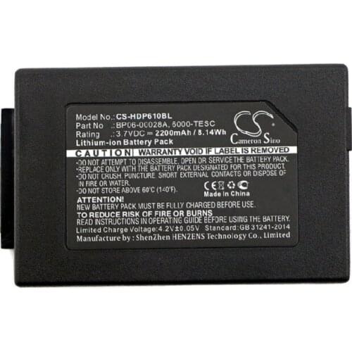 Cameron Sino 2200mAh Battery 6000-TESC, BP06-00028A for Dolphin/Handheld 6100, 6110, For Honeywell ScanPal 5100