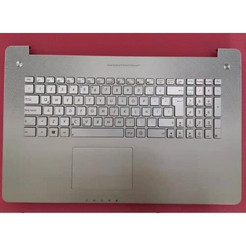MEIARROW New Laptop top case For ASUS N750 N750J N750JV N750G palmrest EUR keyboard upper cover Touchpad