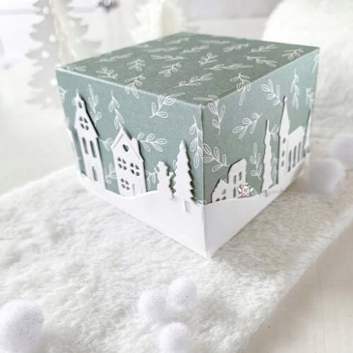 New Christmas tree house strip metal Cutting Dies Stencils DIY Scrapbooking Paper/photo Cards Embossing Dies