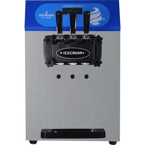 New Desktop Small Soft Ice Cream Machine 3 Flavors Ice Cream Makers 110V 220V