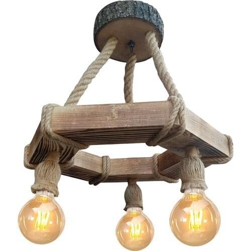 Walnut Color Wood Chandelier ligting chandelier light living room living room guzel Wood elegant iscilik easy use