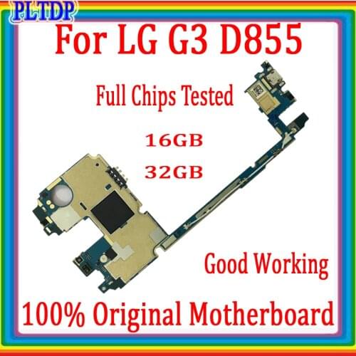 16gb/ 32gb Original unlocked for LG G3 D855 Motherboard with Full Chips,for LG G3 D855 Mainboard with Android System,100% Tested