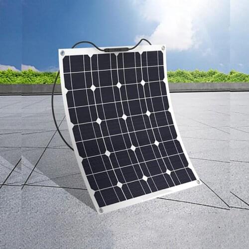 Protable Solar Panel 50W 18V Charging Board Portable Charger Waterproof Solar Panel for Car Boat Camping Hiking Outdoor Charger
