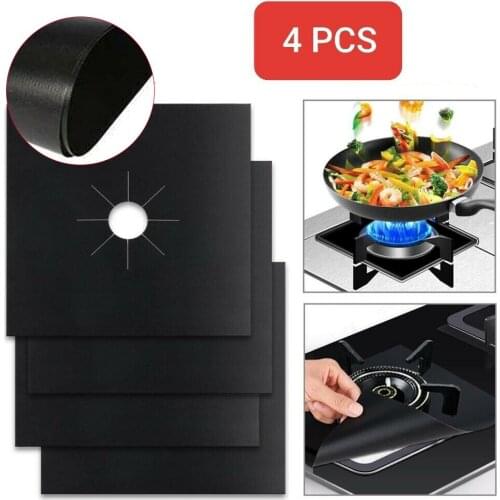 PTFE Protector Pad Washable Anti-Oil Reusable Non-Stick Convenience Suit for Kitchen Gas Range Stove ALI88