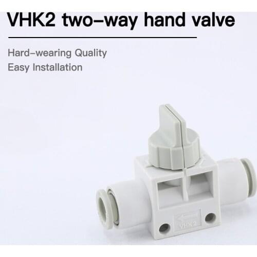 SMC type VHK3 hand valve VHK2-04-04F / 06-06F / 08-08F / 10-10F / 12-12F two-way Pneumatic Components