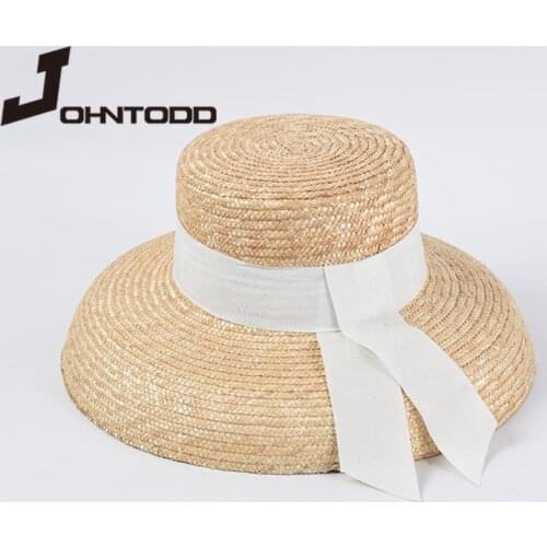 2020 new summer sun hat ladies pure pigment color elegant wide brim hat female dome panama hat beach hat female Purchasing cap