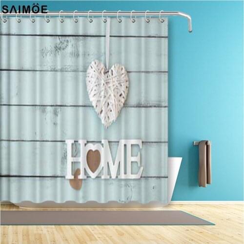 HOME Wood Stripes Pattern Shower Curtain Polyester Waterproof Bathroom Curtain Polyester Fabric Bath Shower Curtain Home Decor