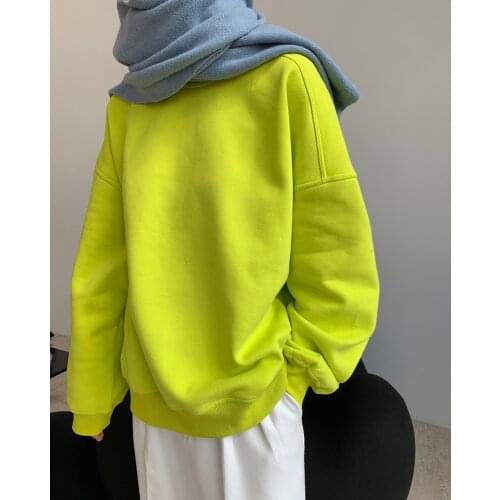 Woman cotton and fleece sweatshirt