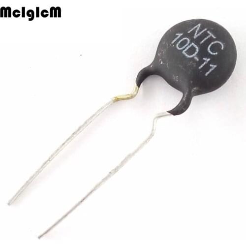 MCIGICM 500pcs NTC Thermistor Resistor NTC 10D-11 Thermal Resistor