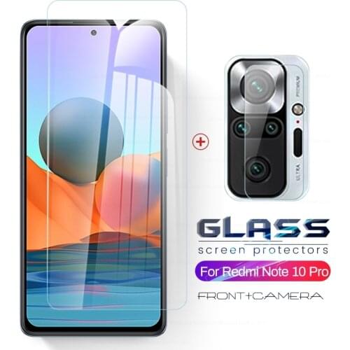 2-in-1 camera protective glass for redmi note 9s 10s 9 10 pro redmy 9t 10t 9a 9c poco x3 nfc m3 pro f3 5g screen protectors film
