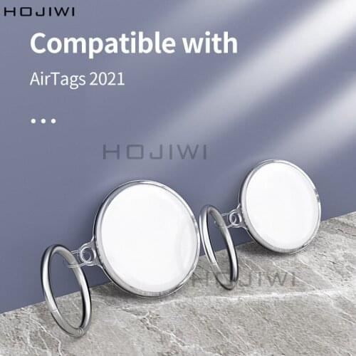 HOJIWI Protector Cover Keychain For AirTags Shockproof Anti-scratch Anti-fall Protective Case Key Holder Air Tags Shell BA03