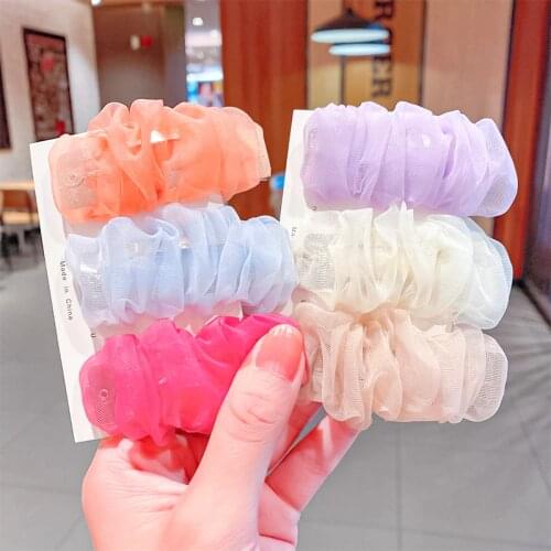 CYGJFC Woman Girls Mesh Hairpins Sweet Solid Hair Clips Women Hairgrip Ladies Hair Accessories Barrettes Ornaments