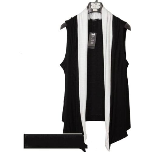 Sleeveless Mens Vest Mens Autumn Thin Jacket Knit Slim Cotton Shoulder Marc Male Vests Waistcoat Men Mens Gothic Clothes 2020