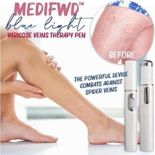 1PC MediFwd Blue Light Varices Therapy Pen 1Pc Varicose Veins Treatment Cream Soft Scar Wrinkle Removal Treatment
