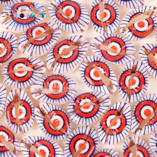 10-20mm Natural Red Eyes Purple Seashell Cowrie Conch Loose Spacer Beads Beach For Diy Jewelry Making Sea Shells Bracelet 10Pcs