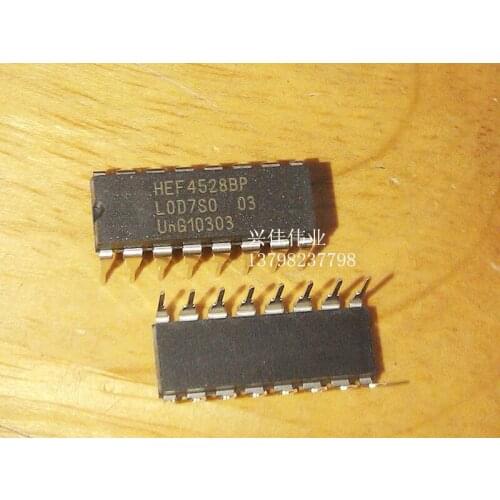 10PCS New HEF4528BP HEF4528 DIP-16 Logic - Multivibrators