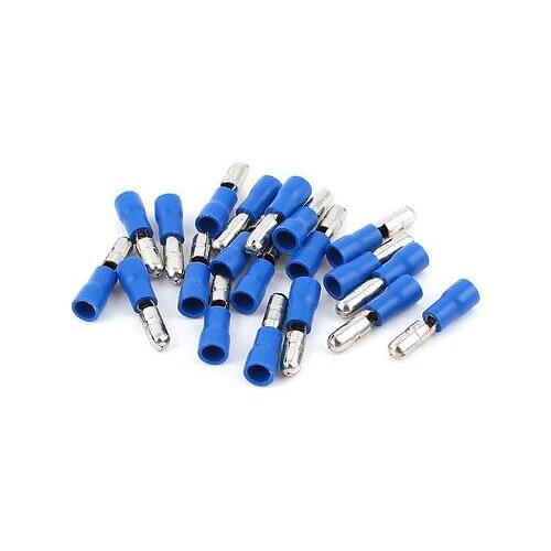 100 Pcs Blue MPD2-195 16-14 AWG Insulating Female Crimp Terminal Connector