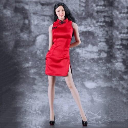 3 Models 1/6 Scale Sexy Female Cheongsam Clothes Women Short Haipai Cheongsam Clothing F 12" Action Figure Body Doll Toy