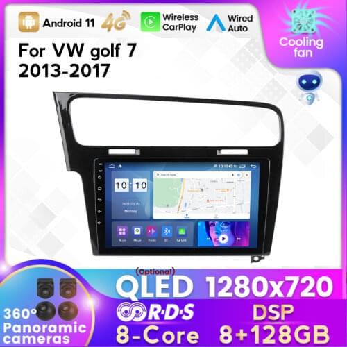 MEKEDE 4G LTE 6G+128G Android 10.0 Car Radio Multimedia Video Player Navigation GPS For VW Volkswagen Golf 7 golf7 2013-2017