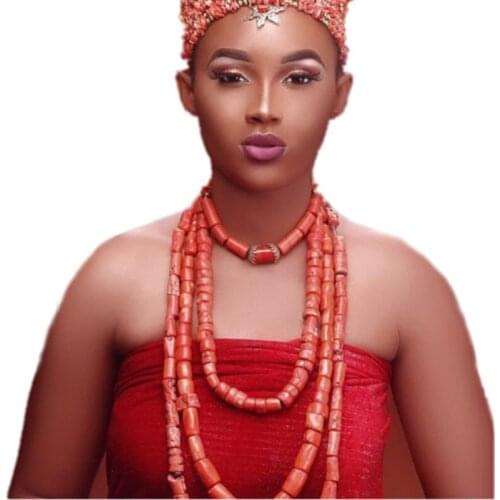 4UJewelry Jewelry Set Women 6 Designs African Coral Beads Nigerian Weddings Jewellery Set For Bridal Free Shipping 2020 Fashion