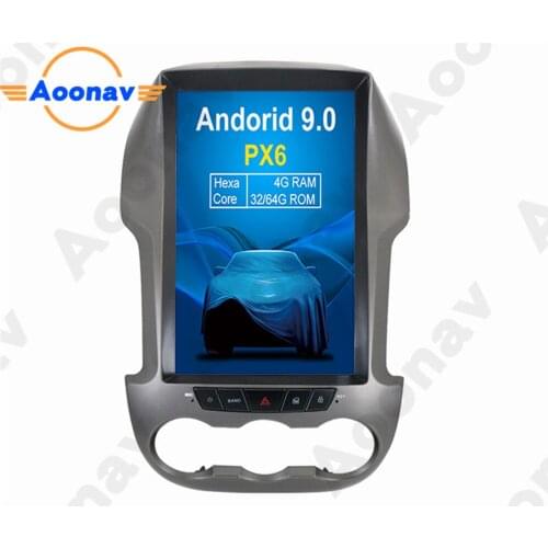 AOONAV 12.1 inch car radio GPS navigation vertical screen for Ford ranger 2012-2015 support carplay pure around view camera