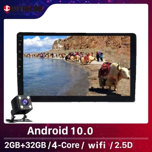 JOYINCAR 2+32GB Android 10.0 Car Stereo Autoradio MP5 Player 10.1 Inch with GPS Carplay AM RDS Universal Radio FM