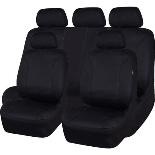 Car Seat Covers Mesh Fabric Sandwich Black Beige Gray Color Full Seats Universal All Years Car Seat Cover for Nissan Ford Lada