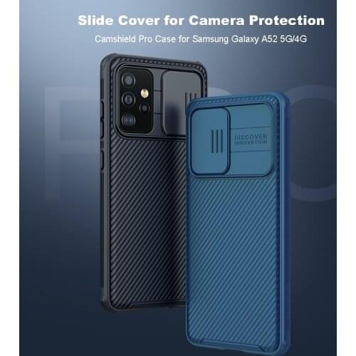 For Samsung Galaxy A52 5G Case CamShield Case Hard Plasti Anti-skidding Dust-proof Cover for Galaxy A52 4G Nillkin