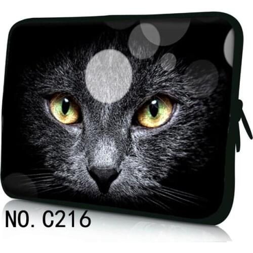 Black Cat Laptop Bag 13 14 15 15.6 16 inch Notebook Cover HandBag Computer Case For Macbook Air Pro HP Acer Asus Sleeve Men