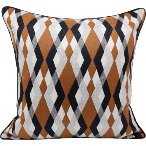 DUNXDECO Orange Collection Cushion Cover Couch Decorative Pillow Case Nordic Art Simple Geometric Sofa Chair Coussin