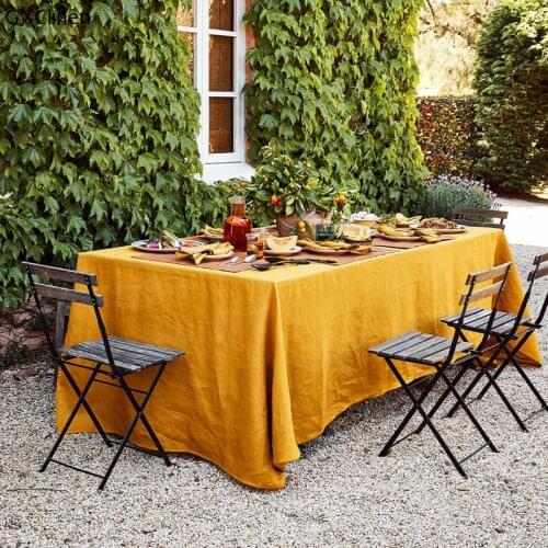 GXClinen Linen Tablecloths On The Table
