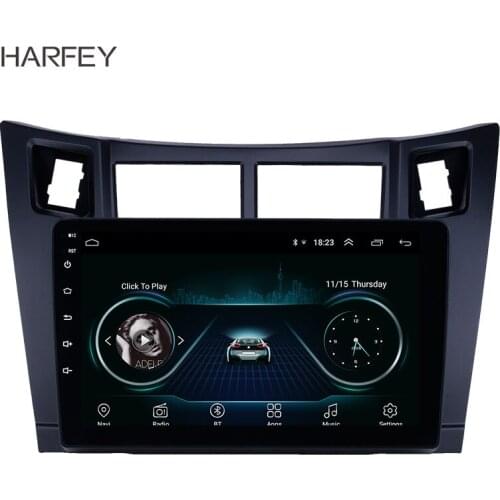 Harfey Car Multimedia player for 2005-2011 TOYOTA YARIS/ VIAndroid 8.1 9" Head Unit GPS Radio with AUX WIFI support SWC Carplay