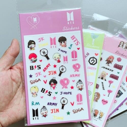 HQbts bulletproof group transparent pvc stickers diary stickers the same paragraph