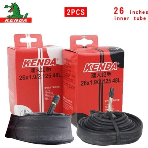 2PCS Kenda Bicycle Inner Tube Mountain Bike Tube Tires 26 inches 1.75 1.95 2.125 S/V F/V Cycling butyl rubber Inner Tube